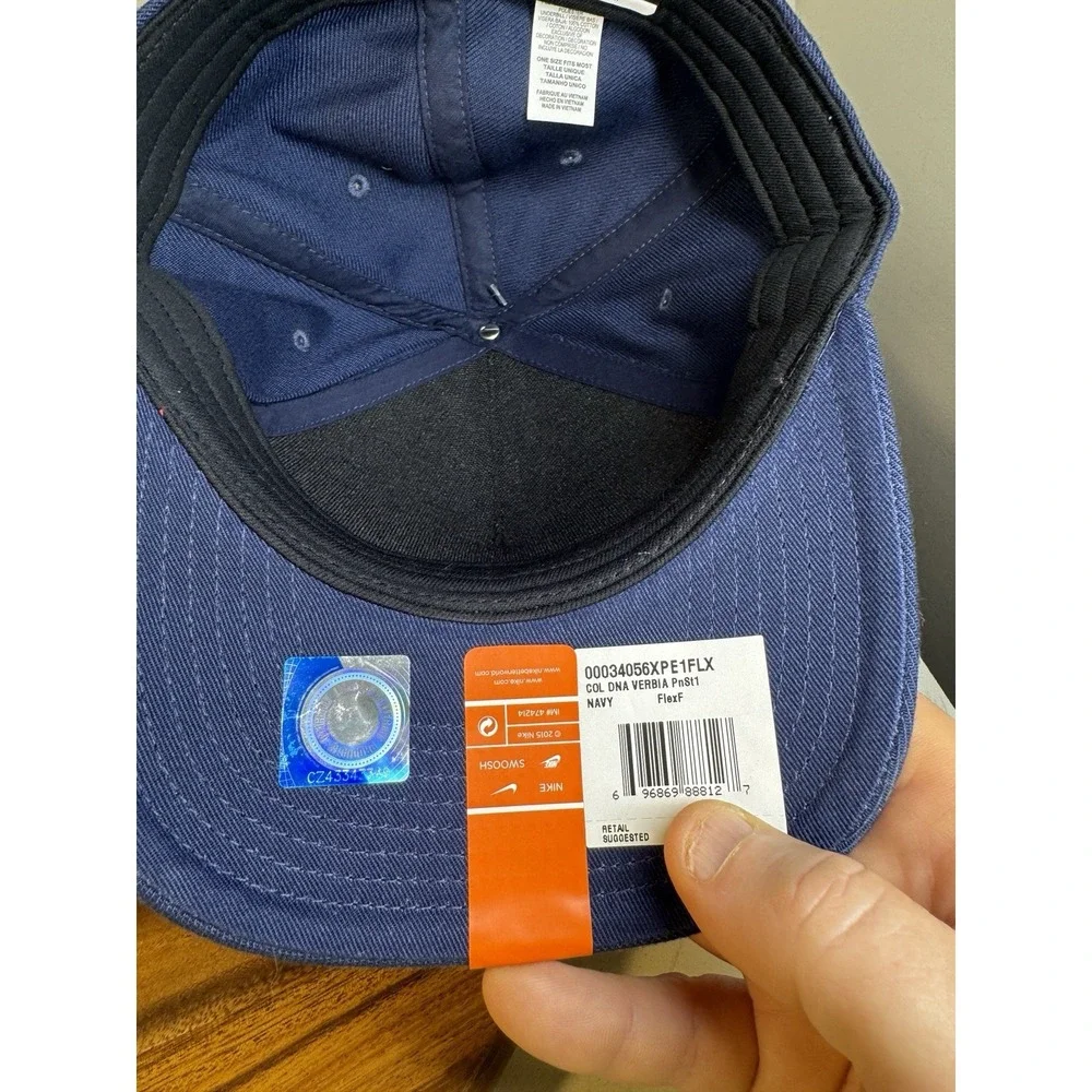 Nike Penn State Nittany Lions Verbiage Swoosh Flex DNA Navy Classic 99‎ Hat